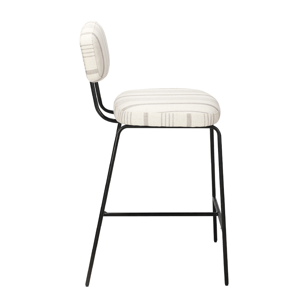 Metallijalkaverhoilut ruokasali tuoli selkänojan kanssa