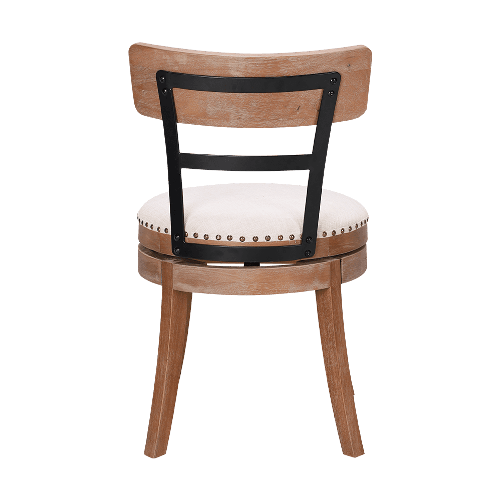 Pyöreä tyyny massiivipuun ruokasalituoli