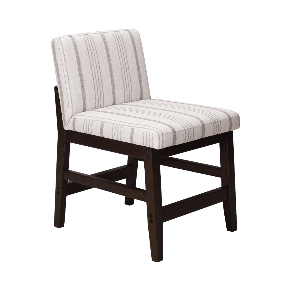 Raidallinen kangas massiivipuun ruokasalituoli