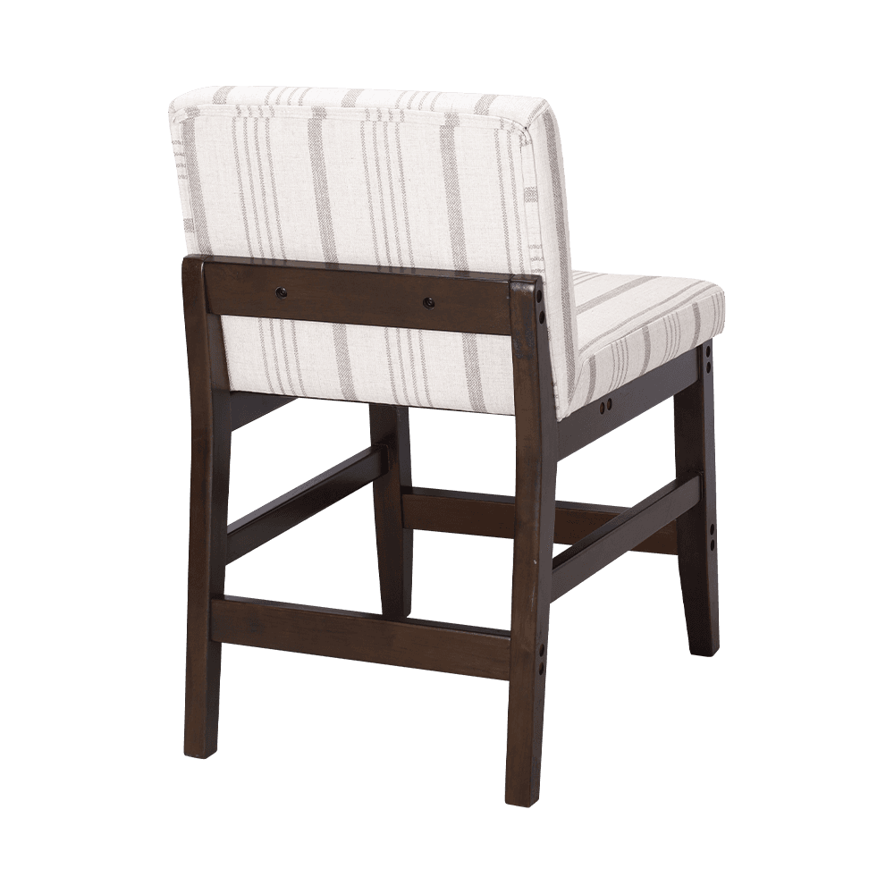 Raidallinen kangas massiivipuun ruokasalituoli