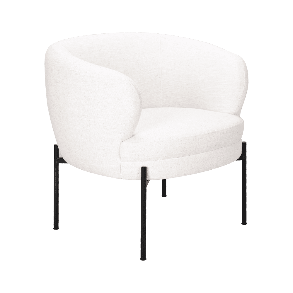 Valkoinen sienen tyynyn lounge -tuoli