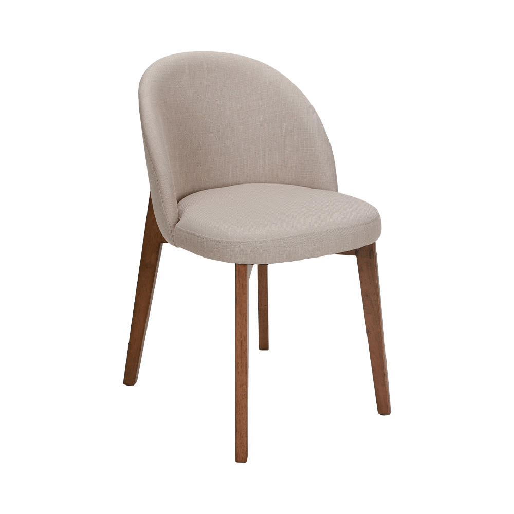 Käsivarteen massiivipuun ruokailutilan tuoli